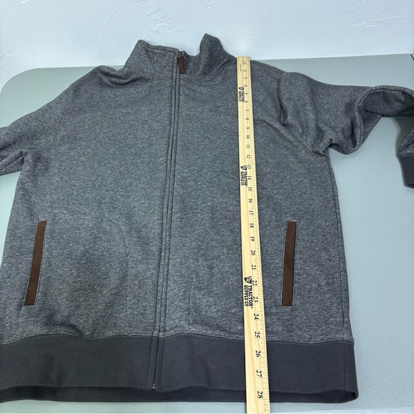 Thomas Parker New York Full Zip Gray Jacket Men's XL Casual Pockets Cotton - Picture 8 of 8